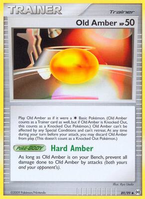 Old Amber card from Arceus