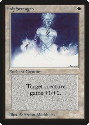 Holy Strength card from Beta Edition