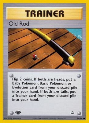 Old Rod card from Neo Revelation
