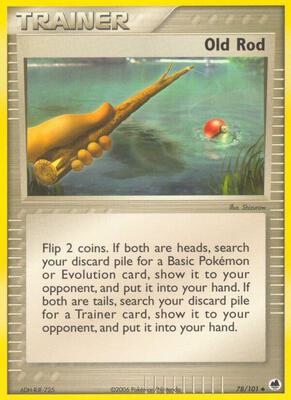 Old Rod card from EX Dragon Frontiers