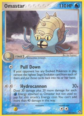 Omastar card from EX Power Keepers
