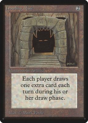 Howling Mine card from Beta Edition