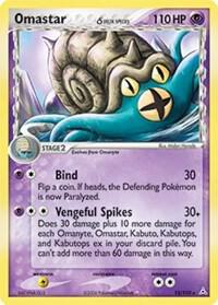 Omastar (Delta Species) card from EX Holon Phantoms