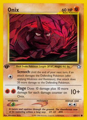 Onix card from Neo Genesis