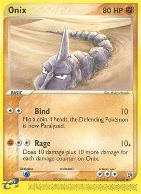 Onix card from EX Sandstorm
