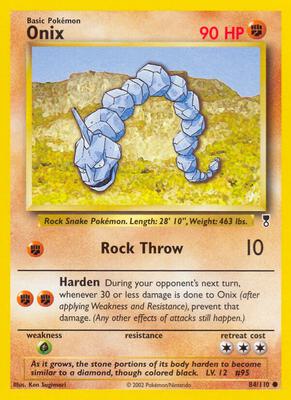 Onix card from Legendary Collection