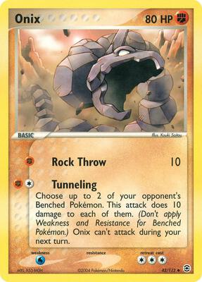 Onix card from EX FireRed & LeafGreen