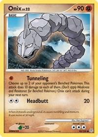 Onix card from Diamond and Pearl