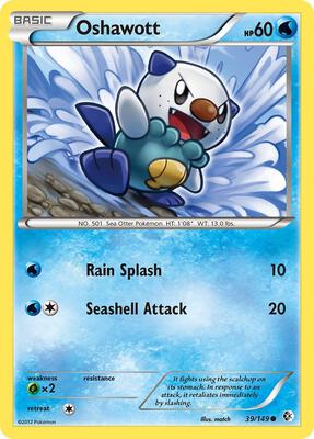 Oshawott card from Boundaries Crossed
