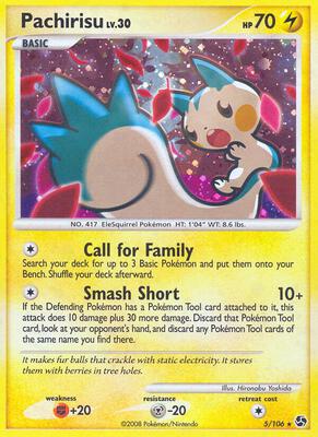 Pachirisu card from Great Encounters