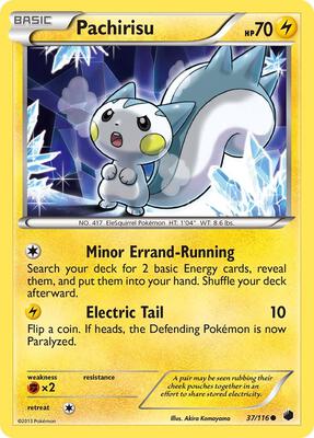 Pachirisu card from Plasma Freeze