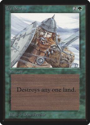 Ice Storm card from Beta Edition