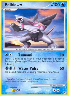 Palkia card from Platinum