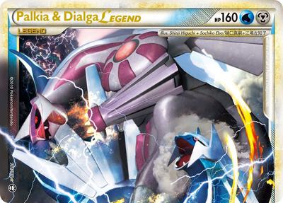 Palkia & Dialga Legend (Top) card from Triumphant
