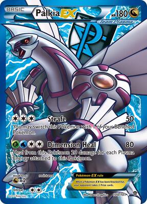 Palkia EX (Team Plasma) (100 Full Art) card from Plasma Blast