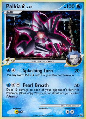 Palkia G card from Platinum