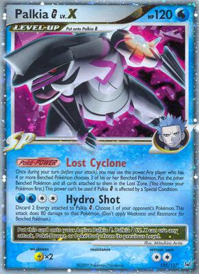 Palkia G Lv.X card from Platinum