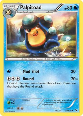 Palpitoad card from Noble Victories