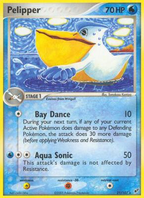 Pelipper card from EX Deoxys
