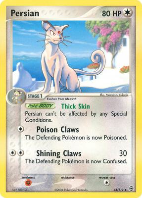 Persian card from EX FireRed & LeafGreen