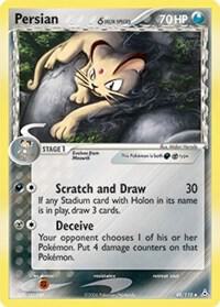 Persian (Delta Species) card from EX Holon Phantoms