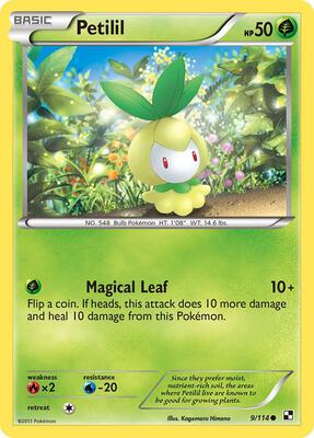 Petilil card from Black and White