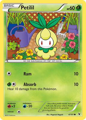 Petilil card from Noble Victories