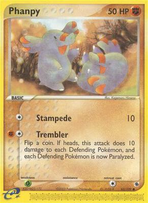 Phanpy card from EX Ruby and Sapphire