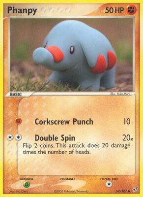 Phanpy card from EX Deoxys