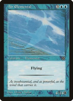 Air Elemental card from Portal Second Age