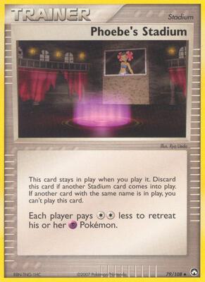 Phoebe's Stadium card from EX Power Keepers