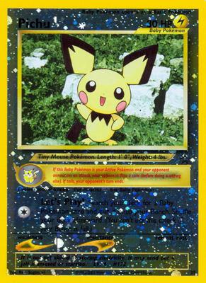 Pichu card from WoTC Promo
