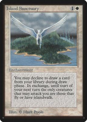Island Sanctuary card from Beta Edition