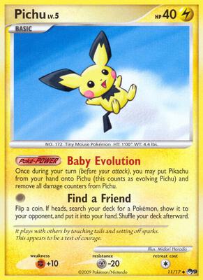 Pichu card from POP Series 9