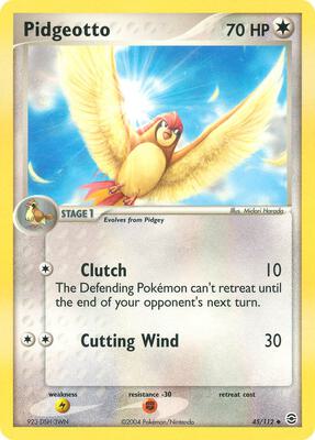 Pidgeotto card from EX FireRed & LeafGreen