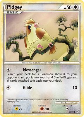 Pidgey card from Call of Legends