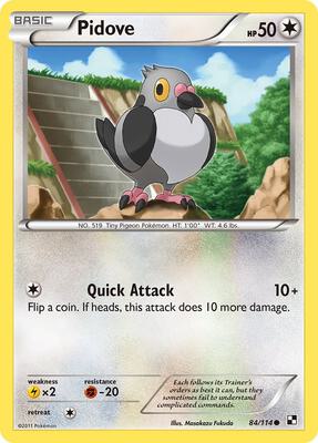 Pidove card from Black and White