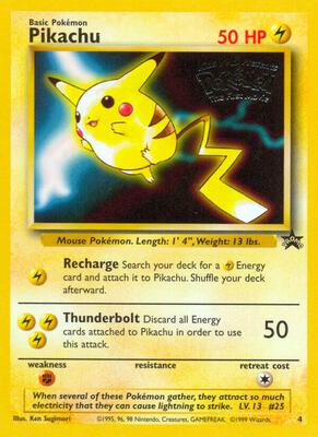 Pikachu (Movie Promo) card from WoTC Promo