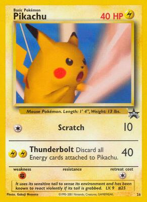 Pikachu (SNAP Promo) card from WoTC Promo