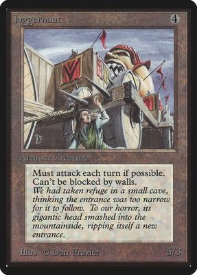 Juggernaut card from Beta Edition