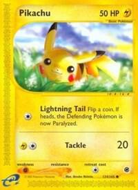 Pikachu card from Expedition