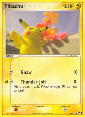 Pikachu card from POP Series 2
