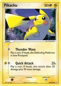 Pikachu card from EX Holon Phantoms