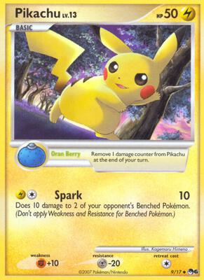 Pikachu card from POP Series 6