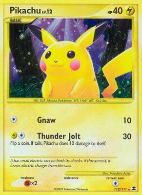 Pikachu card from Rising Rivals