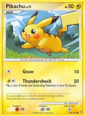 Pikachu card from Supreme Victors