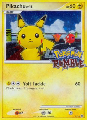 Pikachu card from Rumble