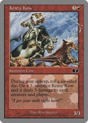 Krazy Kow card from Unglued