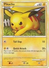 Pikachu (#16) card from HGSS Trainer Kit: Gyarados & Raichu