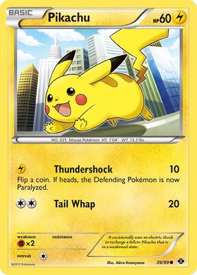 Pikachu card from Next Destinies